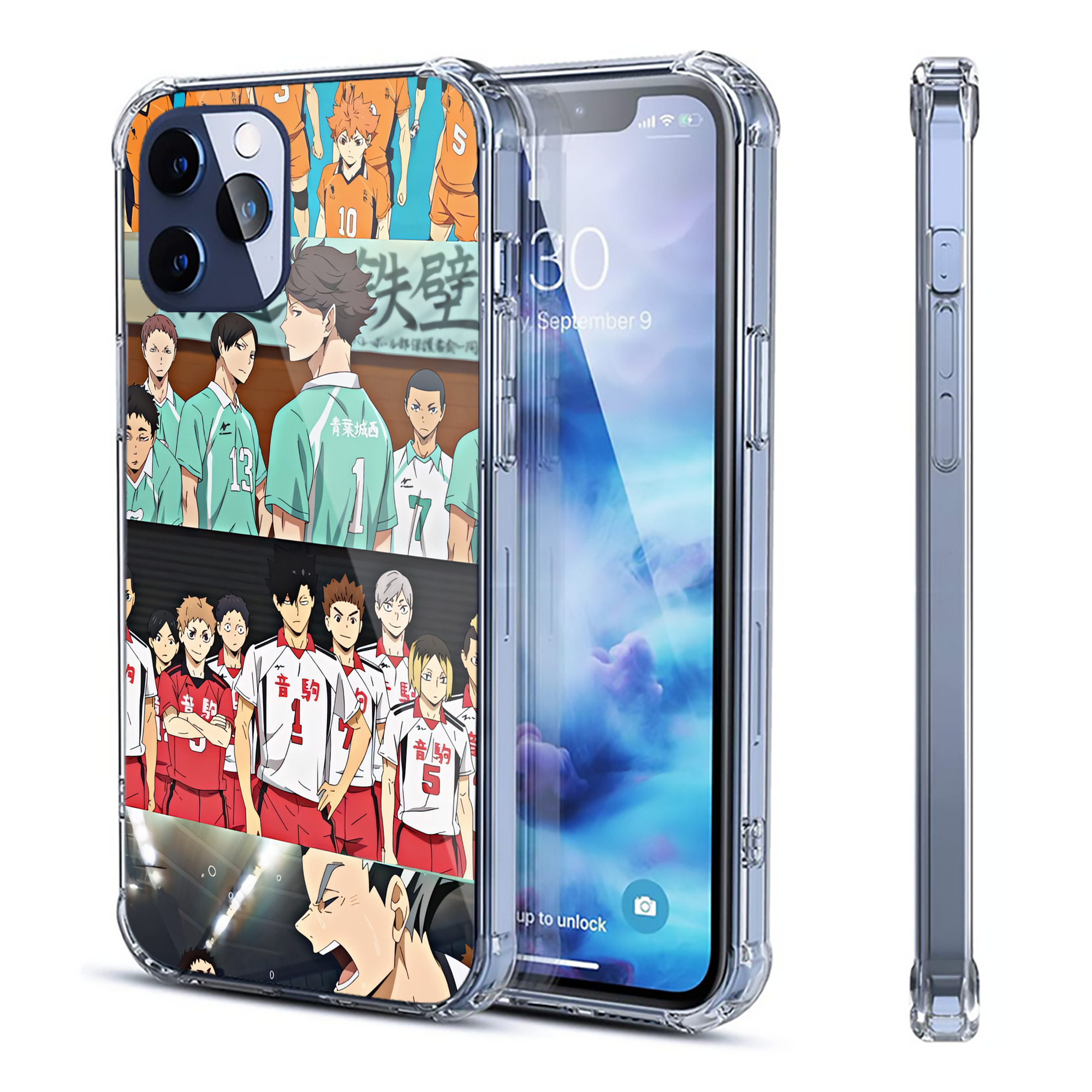 （画像用） ハイキュー!! Haikyu!! 【iPhone 12シリーズ対応】透明スマホケース（クリアソフトケース）